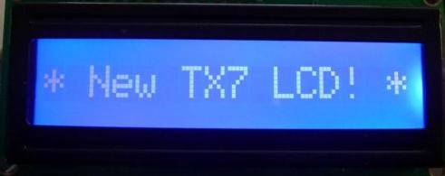 Yamaha TX7 backlit LCD backlight